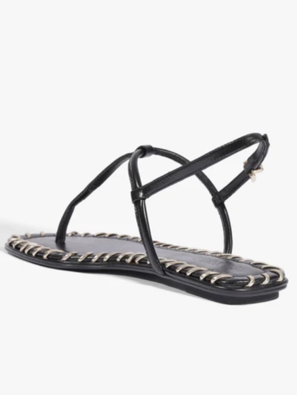 SCHUTZ ELSHA SEWING LEATHER SANDAL 7.5 - Picture 3 of 11